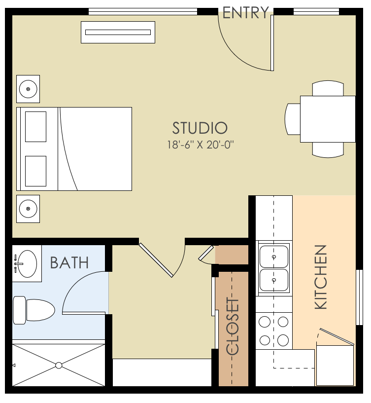 Floor Plans of Menlo Park Oaks in Menlo Park, CA